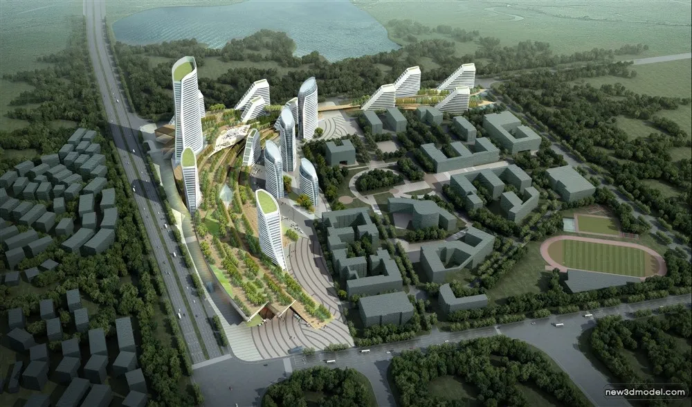 3D Models of Commercial Building - Exterior 3D Scenes - 709