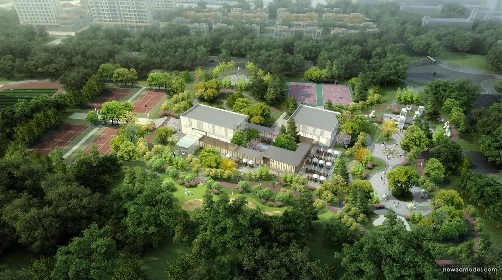 3D Models of Commercial Building - Exterior 3D Scenes - 717