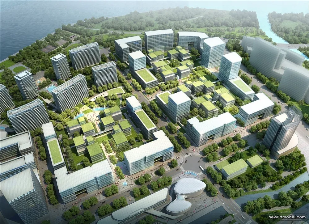 3D Models of Commercial Building - Exterior 3D Scenes - 725