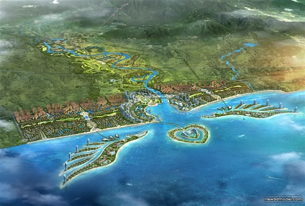 3D Models of Commercial Building - Exterior 3D Scenes - 729