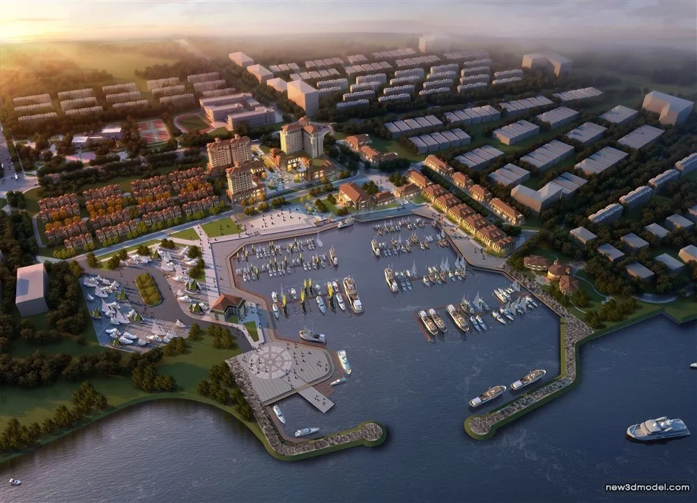 3D Models of Commercial Building - Exterior 3D Scenes - 736