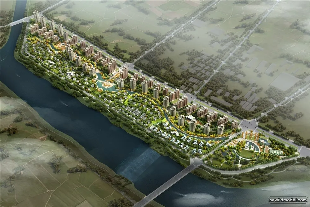 3D Models of Commercial Building - Exterior 3D Scenes - 737