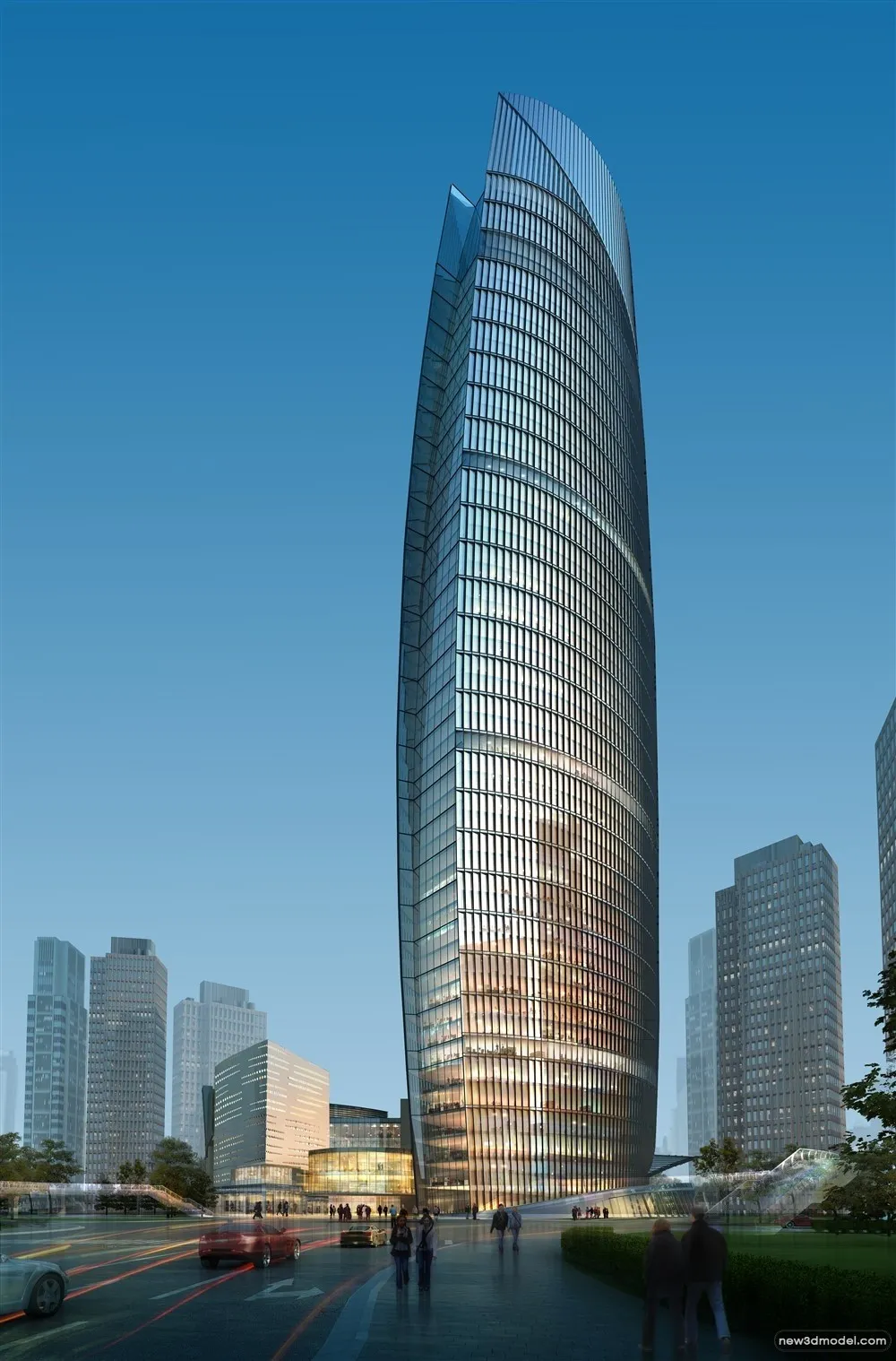 3D Models of Commercial Building - Exterior 3D Scenes - 739