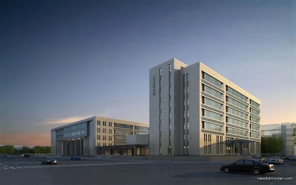 3D Models of Commercial Building - Exterior 3D Scenes - 741