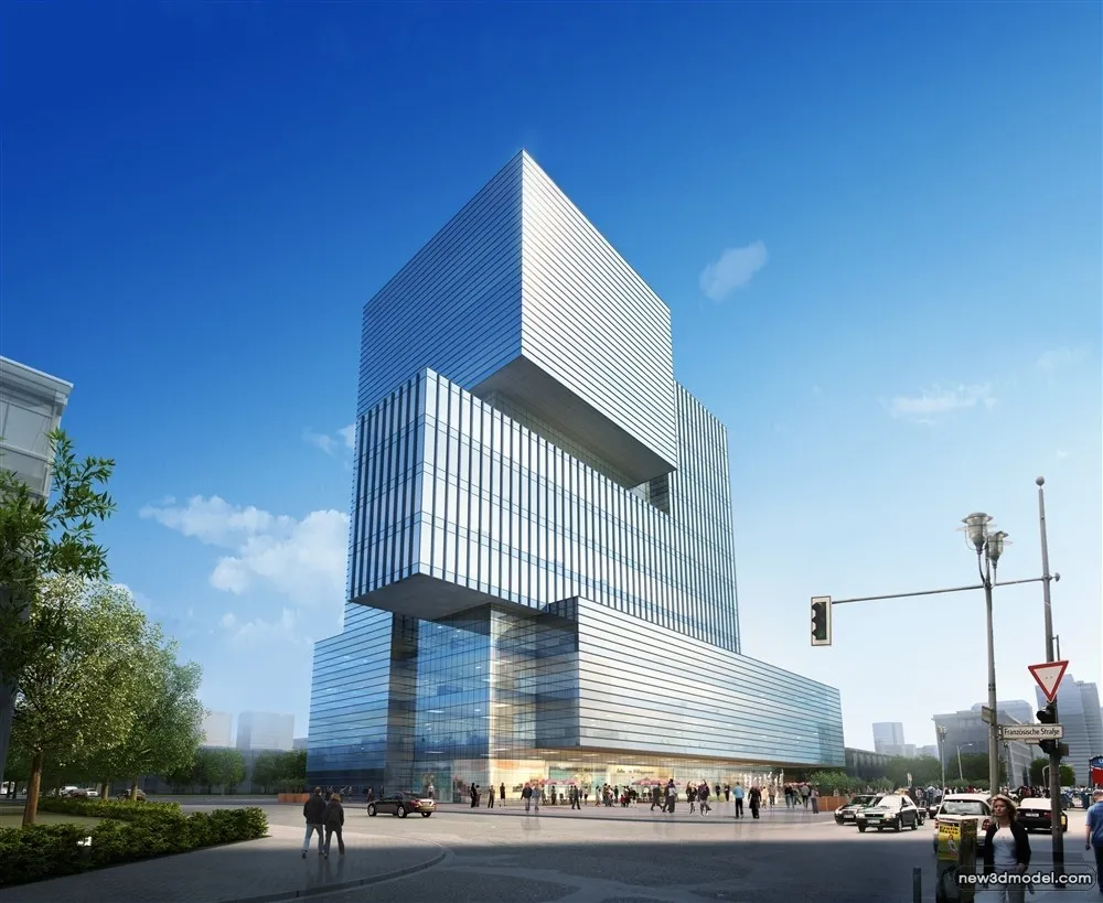 3D Models of Commercial Building - Exterior 3D Scenes - 746