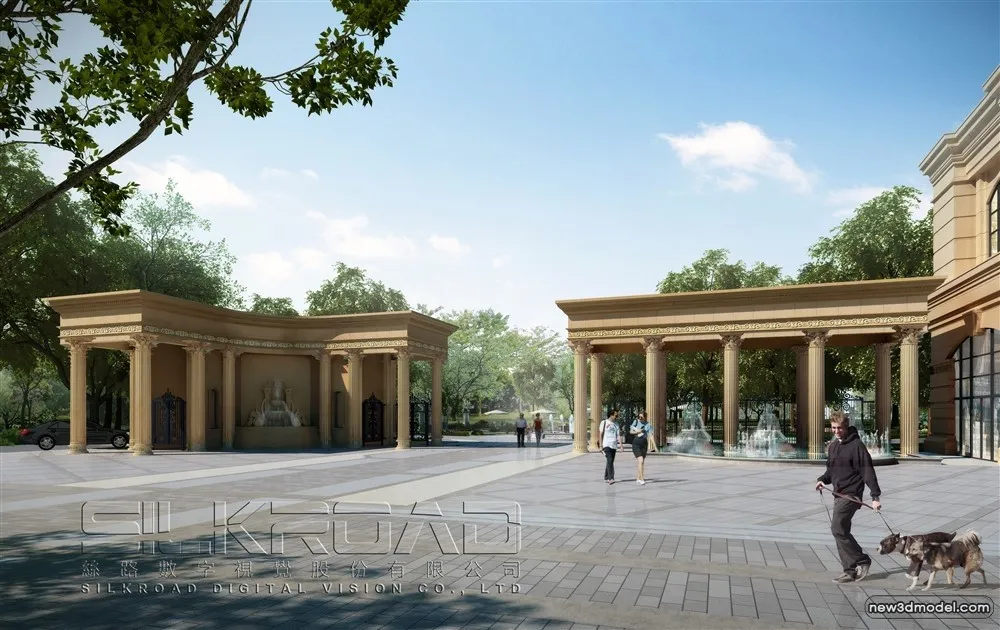 3D Models of Commercial Building - Exterior 3D Scenes - 749