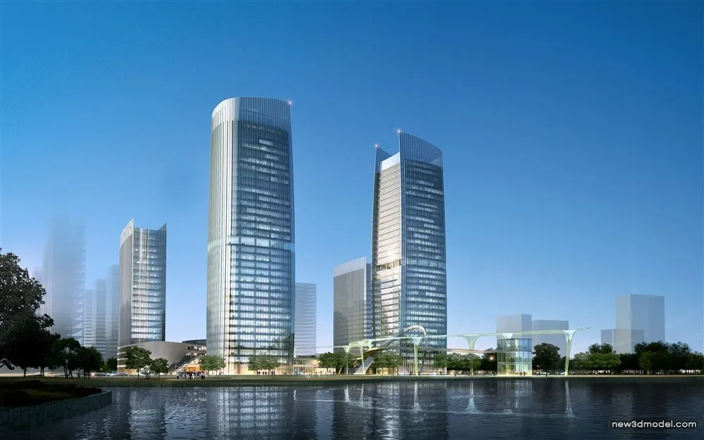 3D Models of Commercial Building - Exterior 3D Scenes - 750