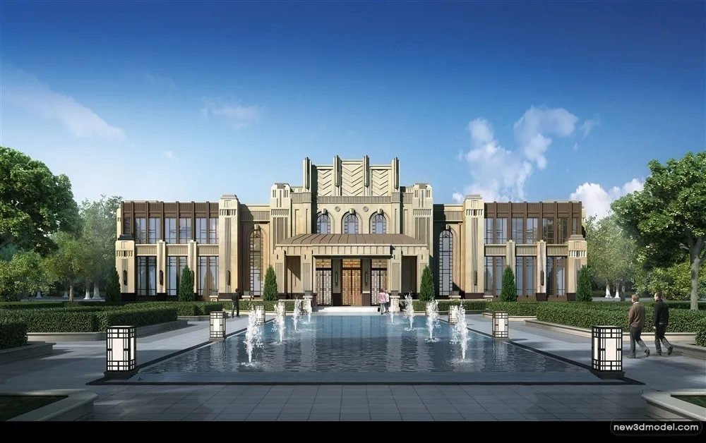 3D Models of Commercial Building - Exterior 3D Scenes - 751