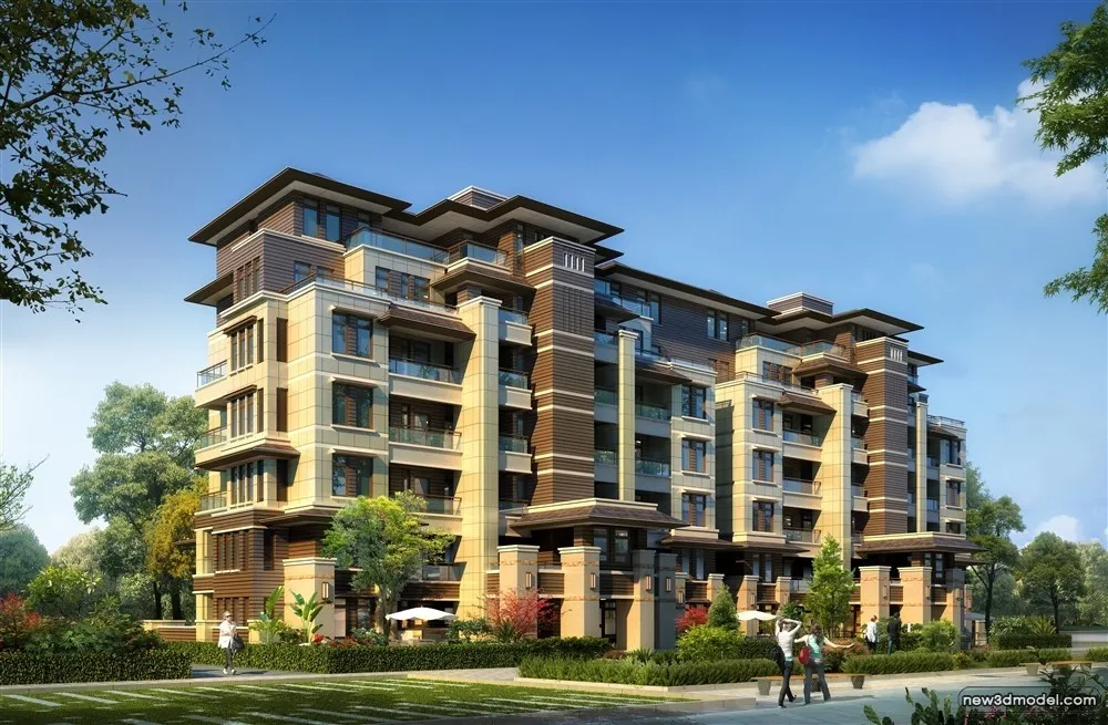 3D Models of Commercial Building - Exterior 3D Scenes - 753