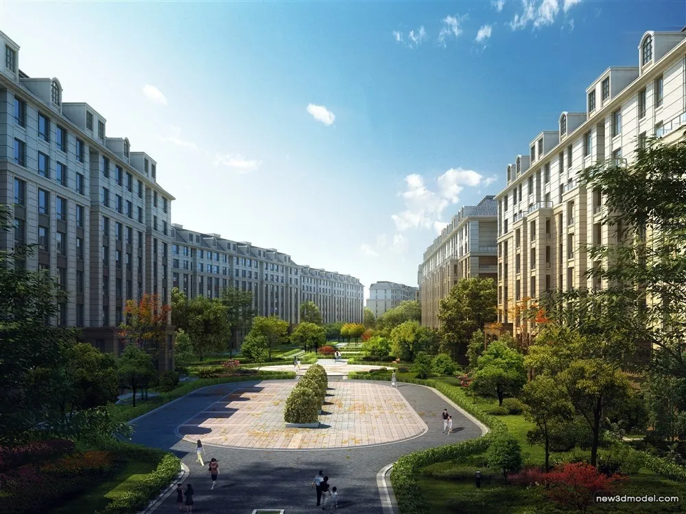 3D Models of Commercial Building - Exterior 3D Scenes - 754