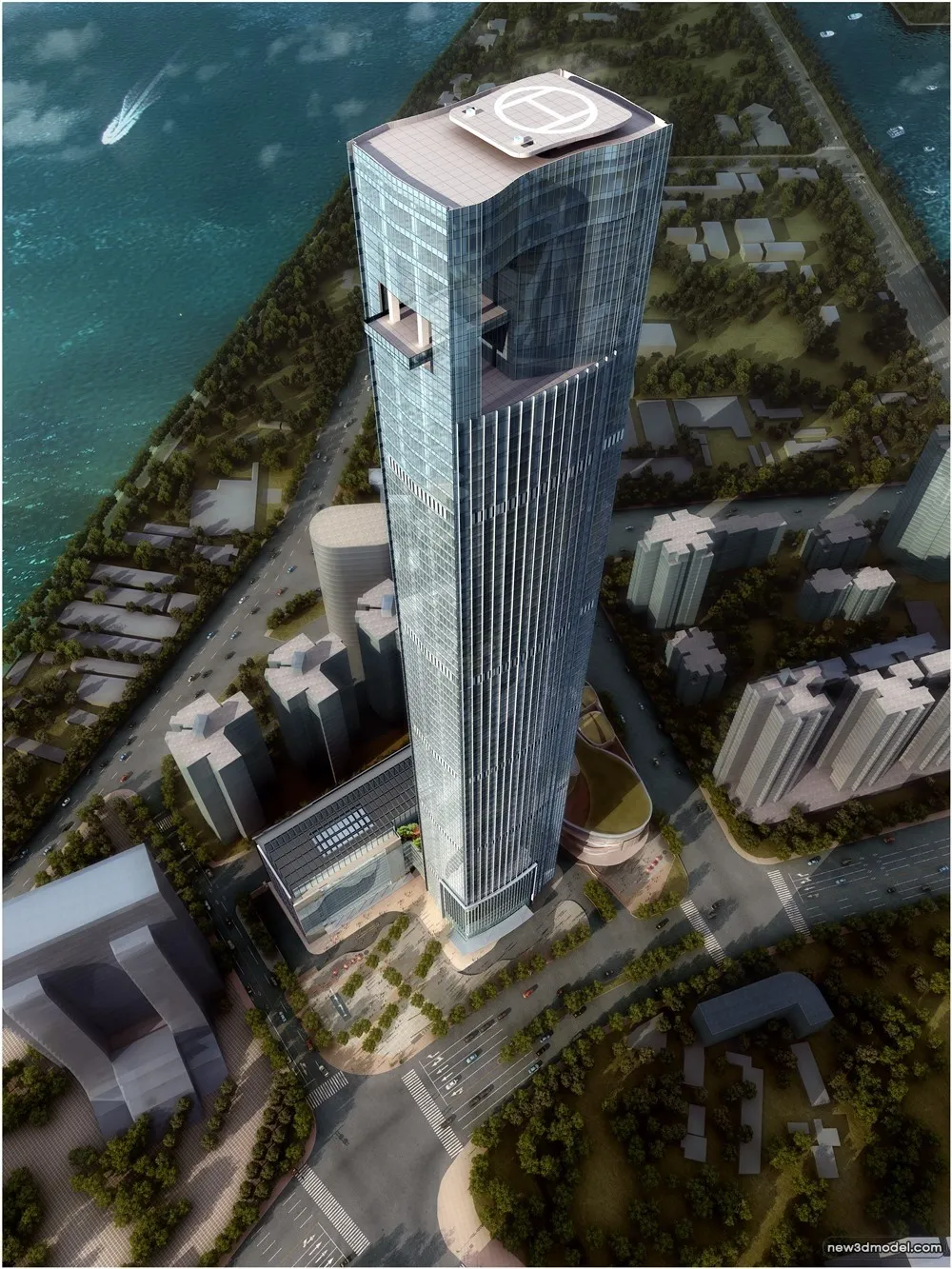 3D Models of Commercial Building - Exterior 3D Scenes - 755