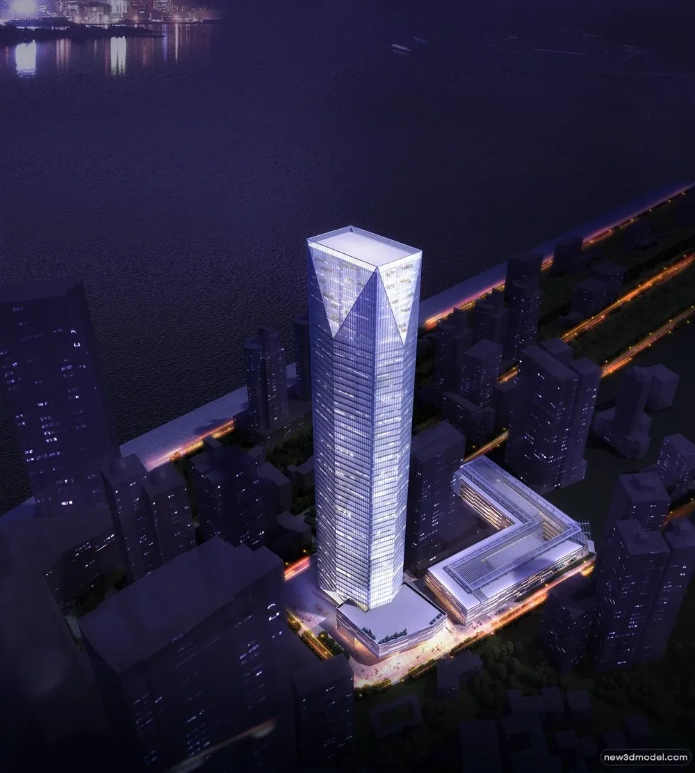 3D Models of Commercial Building - Exterior 3D Scenes - 760