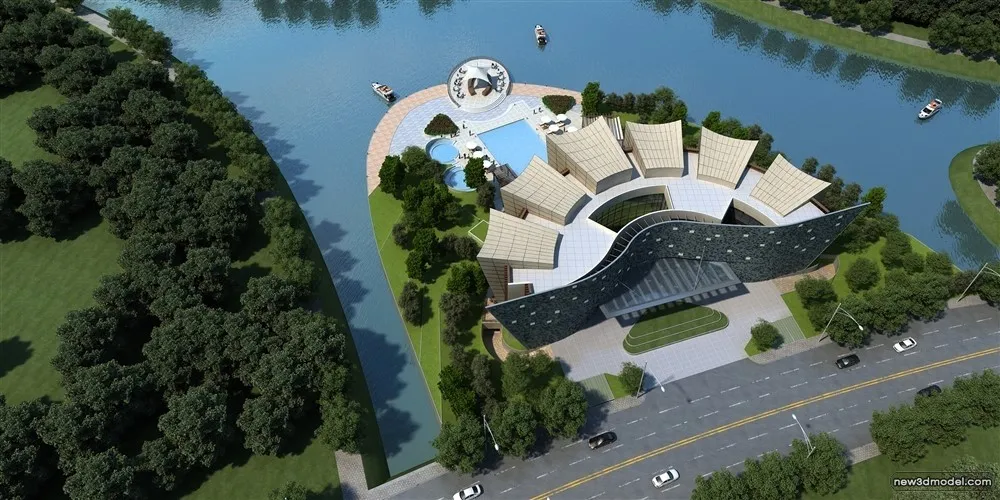 3D Models of Commercial Building - Exterior 3D Scenes - 765