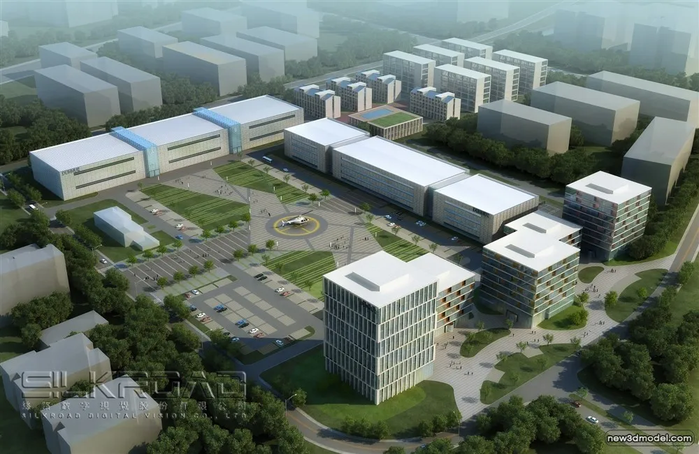 3D Models of Commercial Building - Exterior 3D Scenes - 767