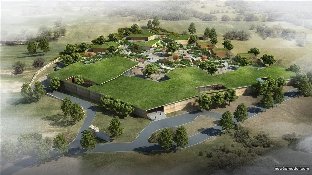 3D Models of Commercial Building - Exterior 3D Scenes - 770