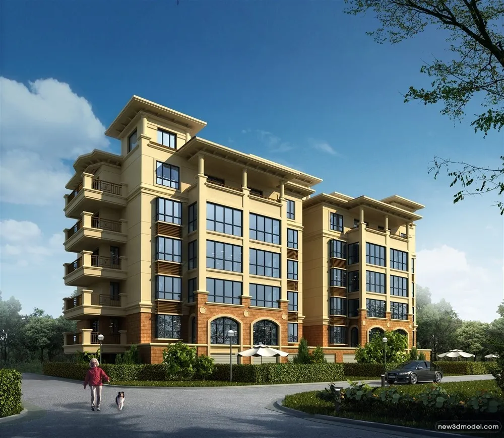 3D Models of Commercial Building - Exterior 3D Scenes - 772