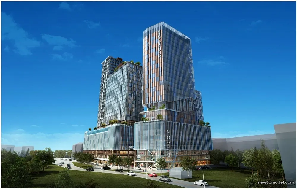 3D Models of Commercial Building - Exterior 3D Scenes - 779