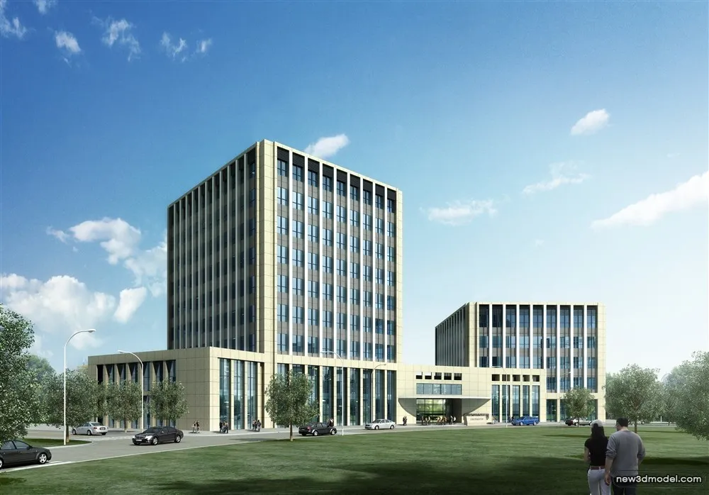 3D Models of Commercial Building - Exterior 3D Scenes - 780