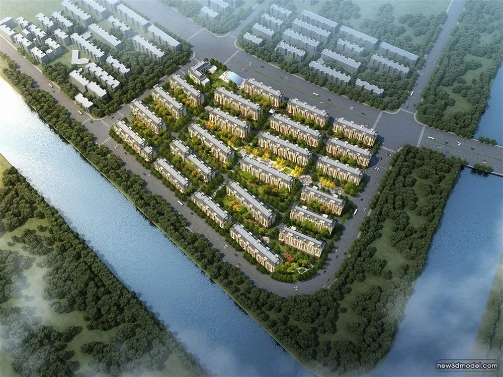 3D Models of Commercial Building - Exterior 3D Scenes - 781