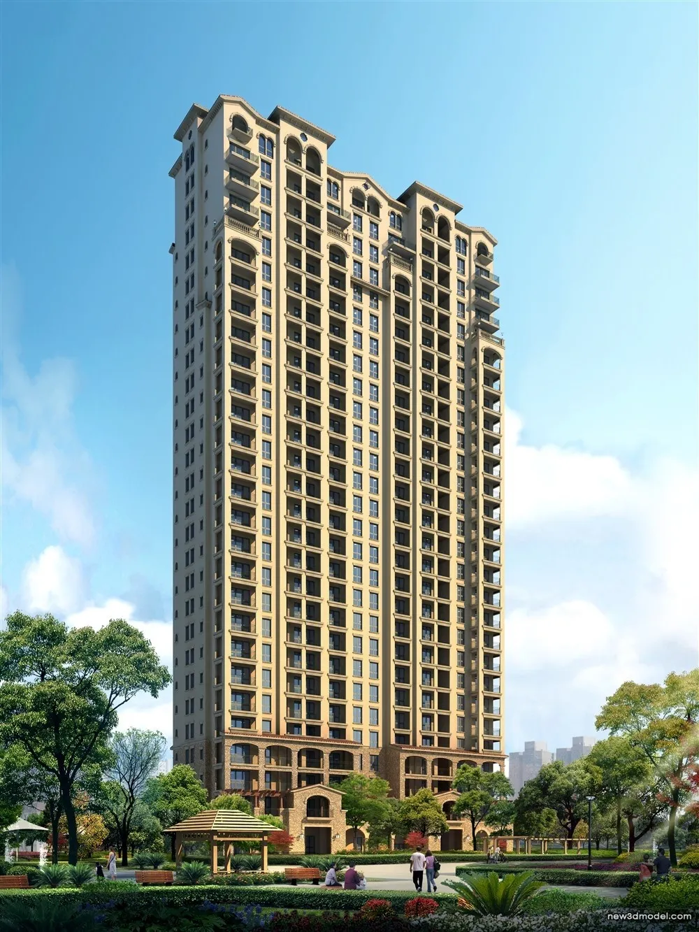 3D Models of Commercial Building - Exterior 3D Scenes - 783