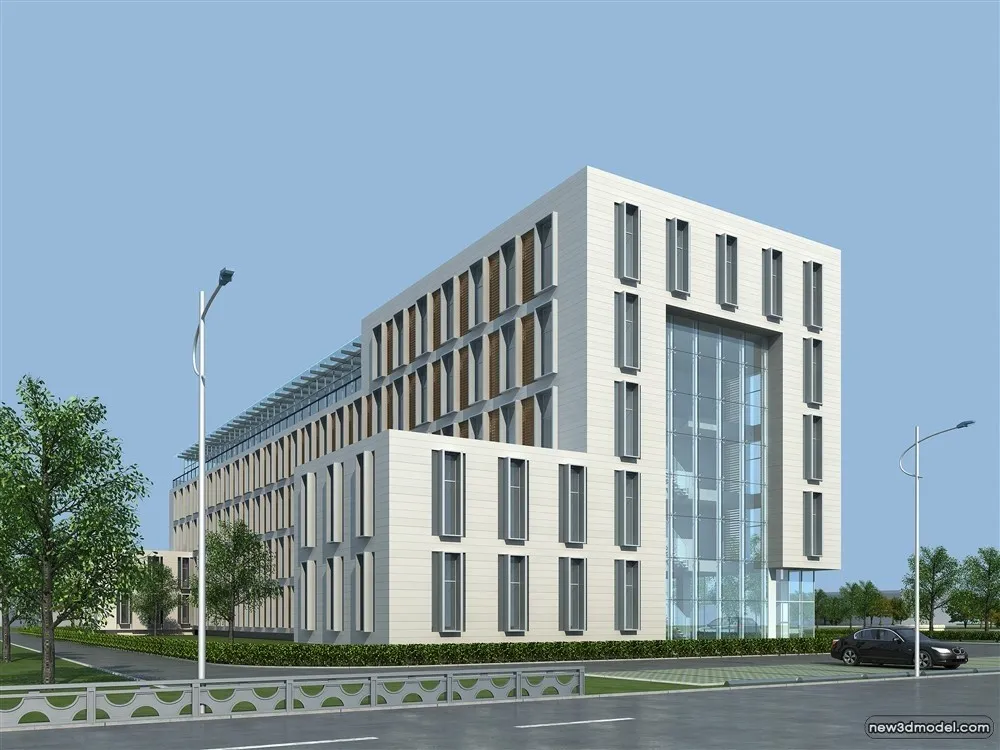 3D Models of Commercial Building - Exterior 3D Scenes - 787