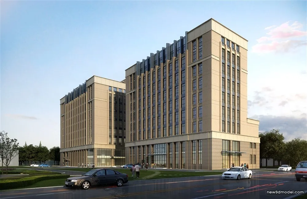 3D Models of Commercial Building - Exterior 3D Scenes - 788