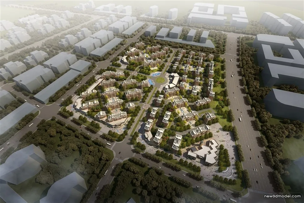 3D Models of Commercial Building - Exterior 3D Scenes - 794