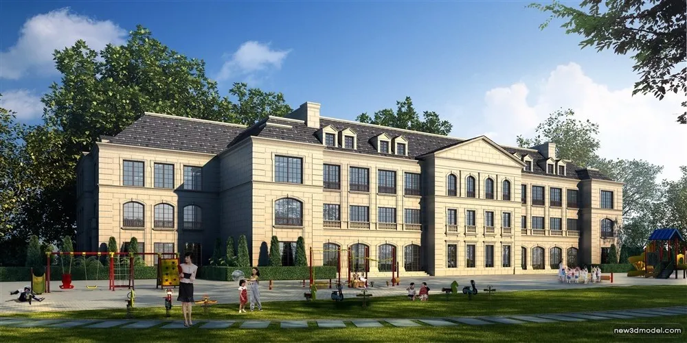 3D Models of Commercial Building - Exterior 3D Scenes - 795