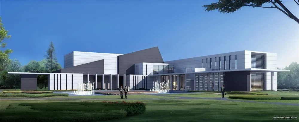 3D Models of Commercial Building - Exterior 3D Scenes - 796