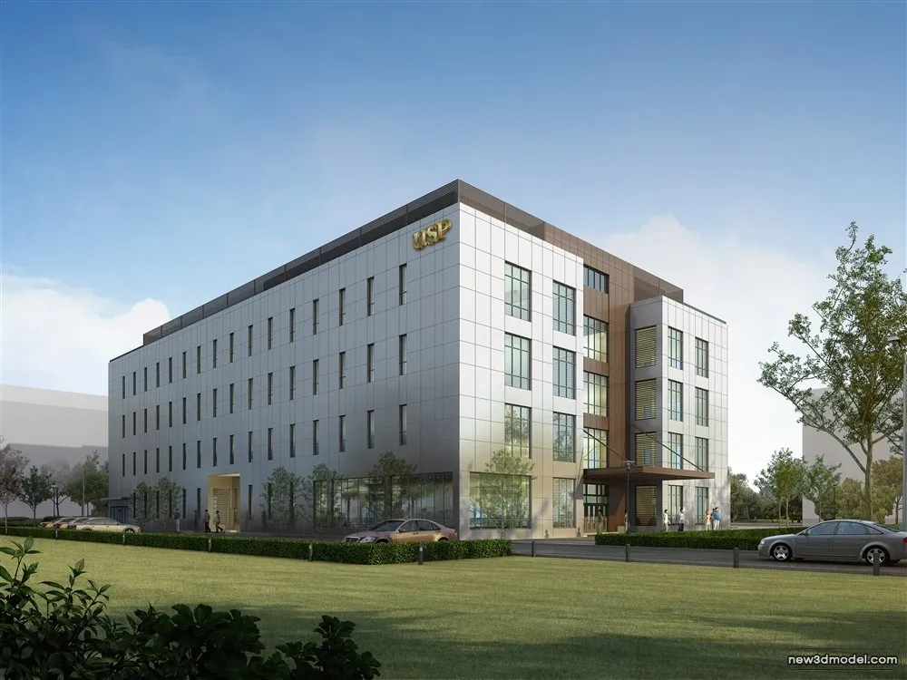 3D Models of Commercial Building - Exterior 3D Scenes - 797