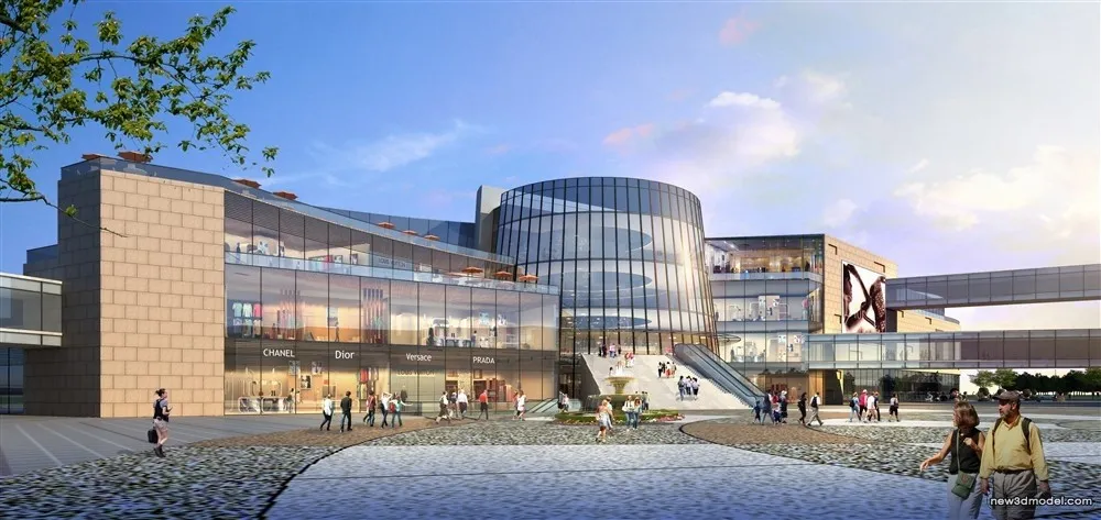 3D Models of Commercial Building - Exterior 3D Scenes - 798