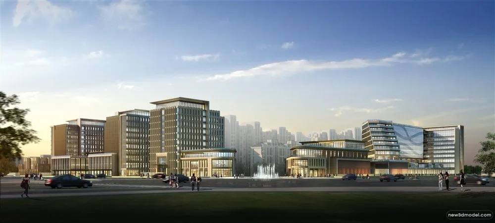 3D Models of Commercial Building - Exterior 3D Scenes - 806