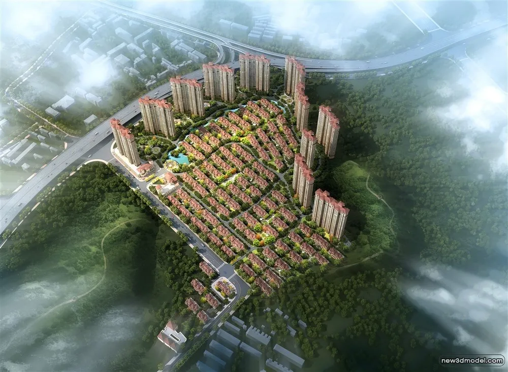 3D Models of Commercial Building - Exterior 3D Scenes - 811