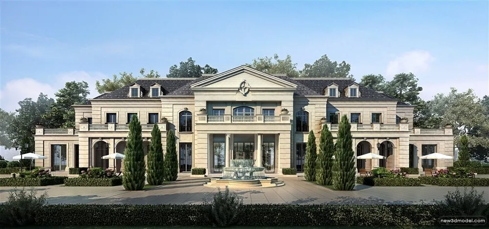 3D Models of Commercial Building - Exterior 3D Scenes - 822