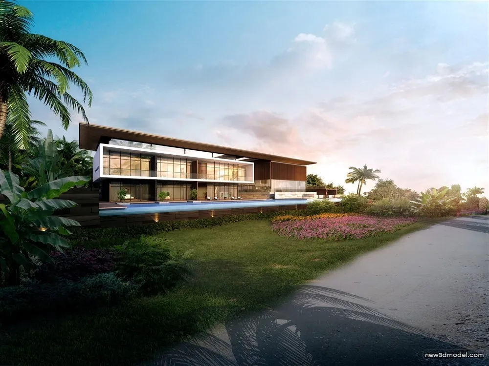 3D Models of Commercial Building - Exterior 3D Scenes - 823