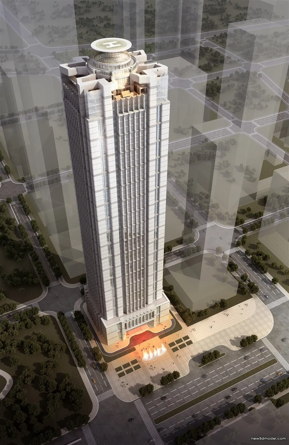 3D Models of Commercial Building - Exterior 3D Scenes - 828