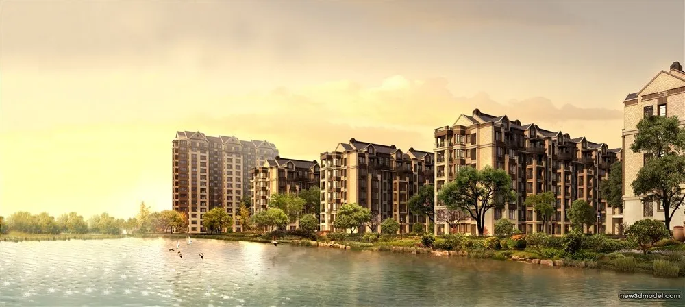 3D Models of Commercial Building - Exterior 3D Scenes - 832