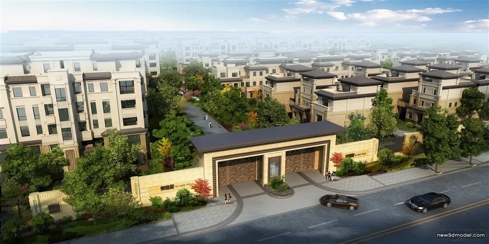 3D Models of Commercial Building - Exterior 3D Scenes - 838