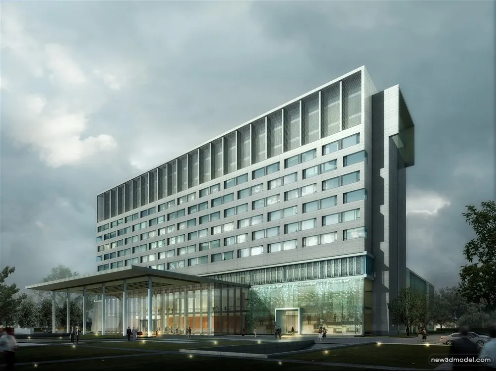 3D Models of Commercial Building - Exterior 3D Scenes - 839