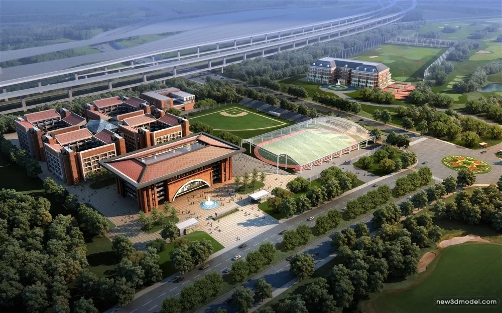 3D Models of Commercial Building - Exterior 3D Scenes - 841