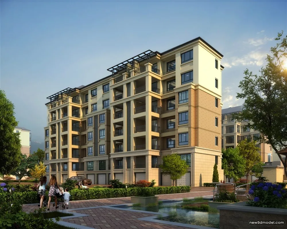 3D Models of Commercial Building - Exterior 3D Scenes - 850