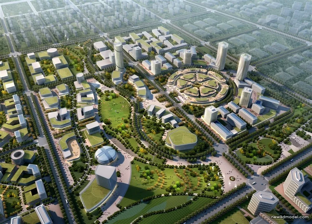 3D Models of Commercial Building - Exterior 3D Scenes - 851