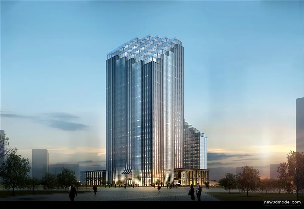 3D Models of Commercial Building - Exterior 3D Scenes - 853