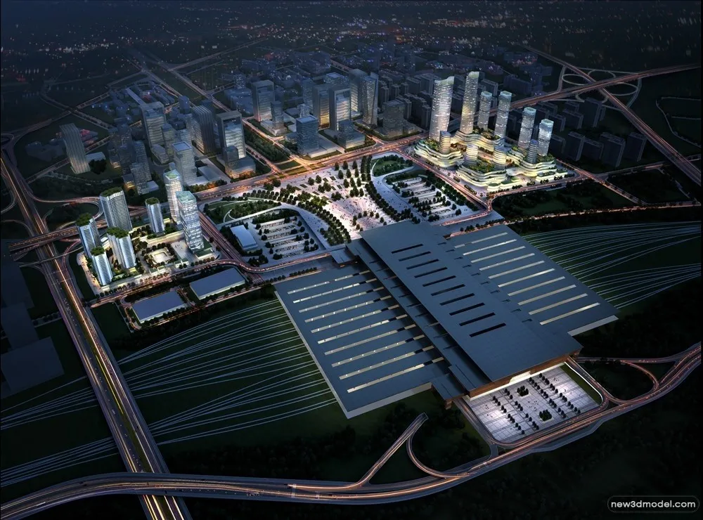 3D Models of Commercial Building - Exterior 3D Scenes - 859