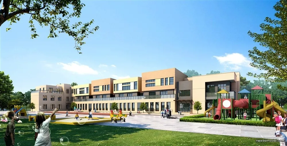 3D Models of Commercial Building - Exterior 3D Scenes - 861