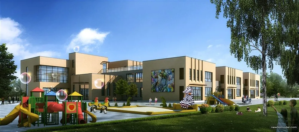 3D Models of Commercial Building - Exterior 3D Scenes - 862