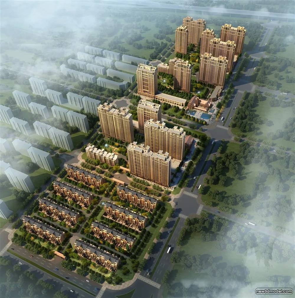 3D Models of Commercial Building - Exterior 3D Scenes - 868