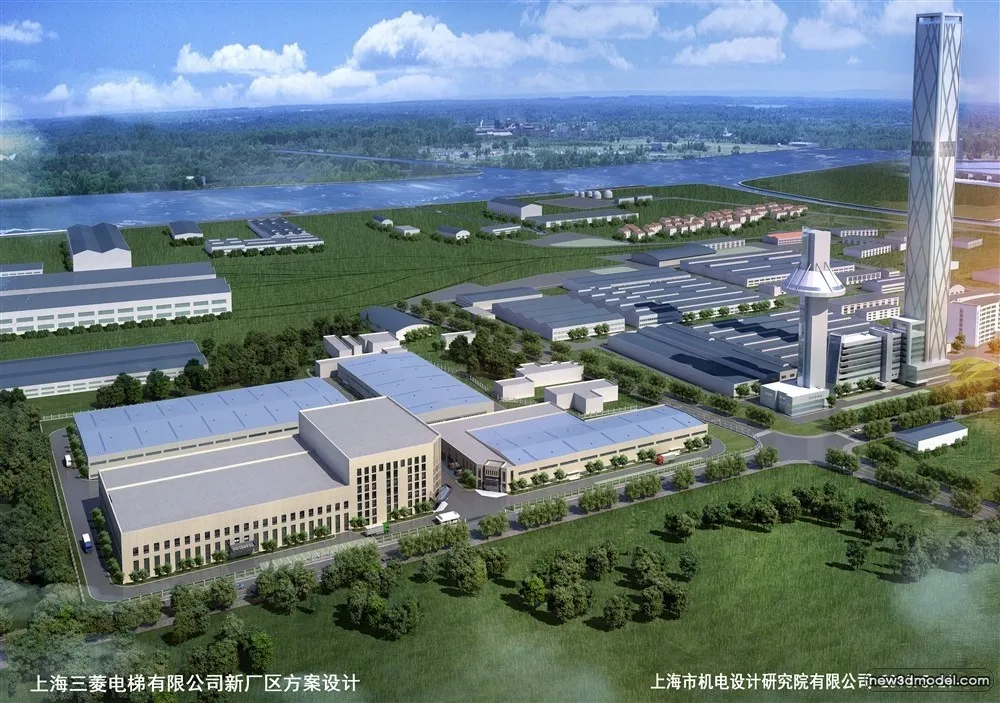 3D Models of Commercial Building - Exterior 3D Scenes - 881