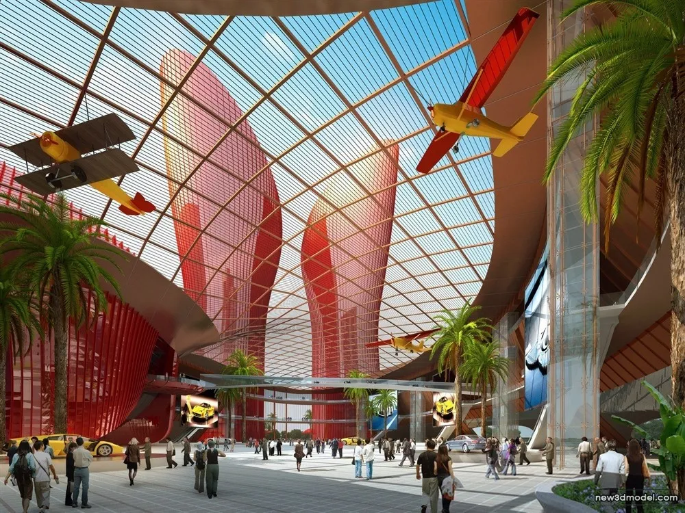 3D Models of Commercial Building - Exterior 3D Scenes - 891