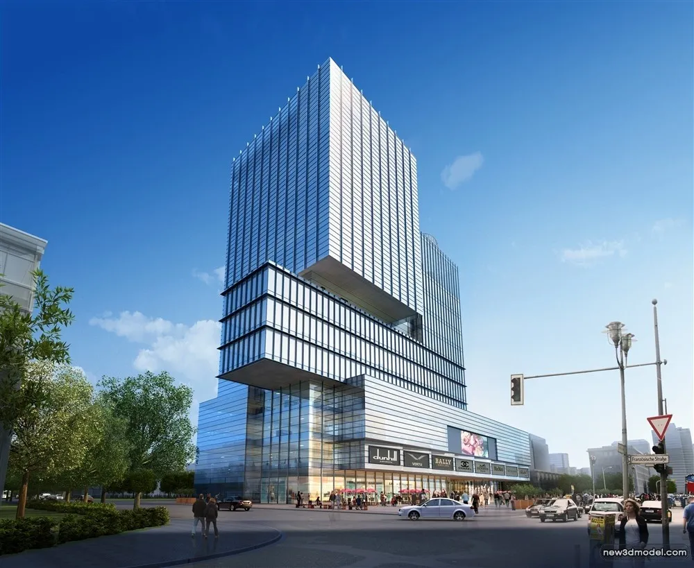 3D Models of Commercial Building - Exterior 3D Scenes - 901